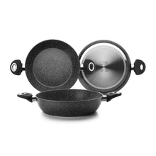 Cargar imagen en el visor de la galería, Paellera Honda Antiadherente Piedra - Natura IBILI