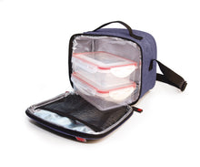 Cargar imagen en el visor de la galería, Set Bolsa Portalimentos Gris o Azul con 2 Contenedores Herméticos - City Lunchbag IRIS
