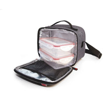 Cargar imagen en el visor de la galería, Set Bolsa Portalimentos Gris o Azul con 2 Contenedores Herméticos - City Lunchbag IRIS