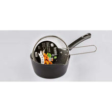 Cargar imagen en el visor de la galería, Cazo Freidor Antiadherente con Cestillo - Piedra Grey KADAL