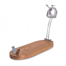 Cargar imagen en el visor de la galería, Soporte Jamón Giratorio y Plegable - 3 CLAVELES